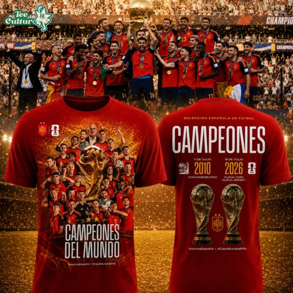 Spain Soccer World Champions 2026 Limited Edition Shirt