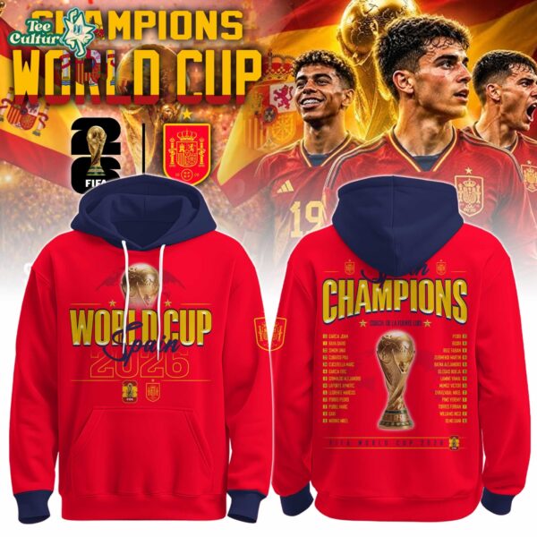Spain Team World Cup Champions 2026 Limited Edition Hoodie