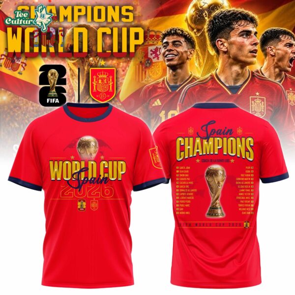 Spain Team World Cup Champions 2026 Limited Edition Shirt