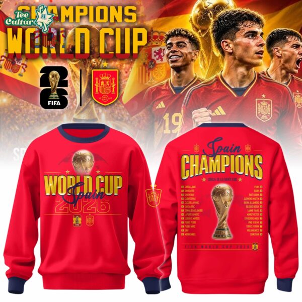 Spain Team World Cup Champions 2026 Limited Edition Sweatshirt