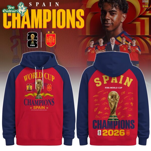 Spain Team World Cup Champions 2026 Special Edition Hoodie