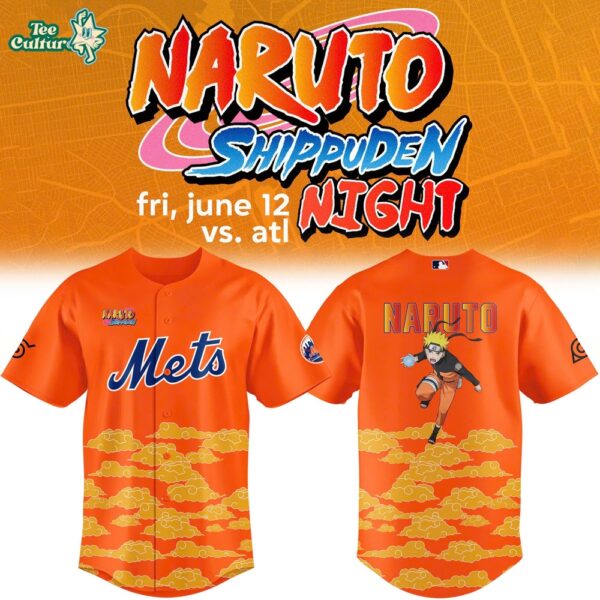 Special 2026 Naruto x New York Mets Custom Baseball Jersey