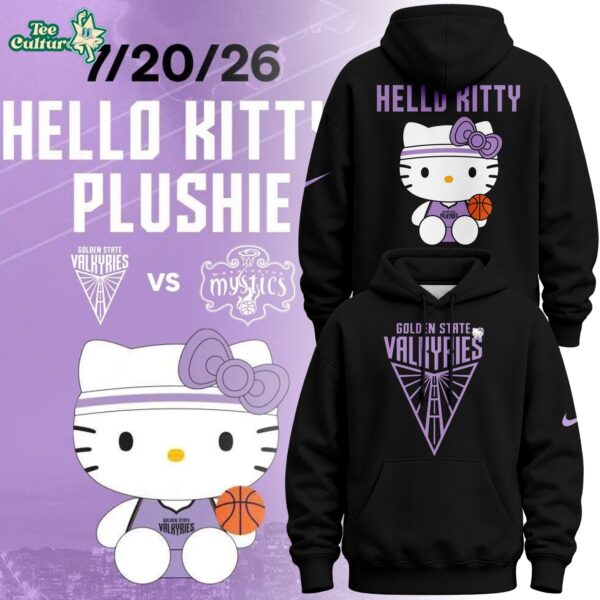 Special Edition Hoodie Black 2026 Golden State Valkyries X Hello Kitty
