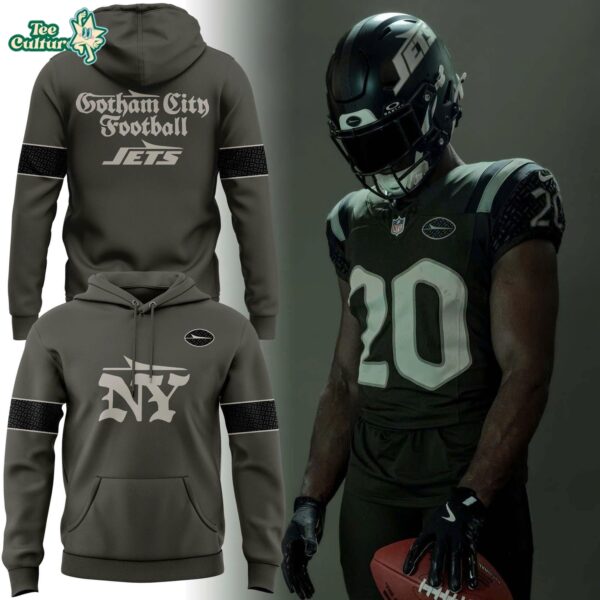 Special New York Jets 'gotham City Football' Uniforms Hoodie