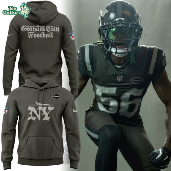 Special New York Jets 'gotham City Football' Uniforms Hoodie V3