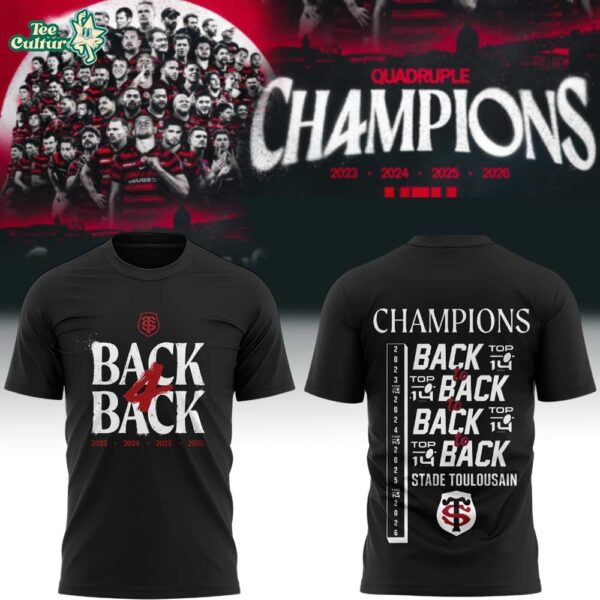 Stade Toulousain Rugby Back four Back Champions Shirt