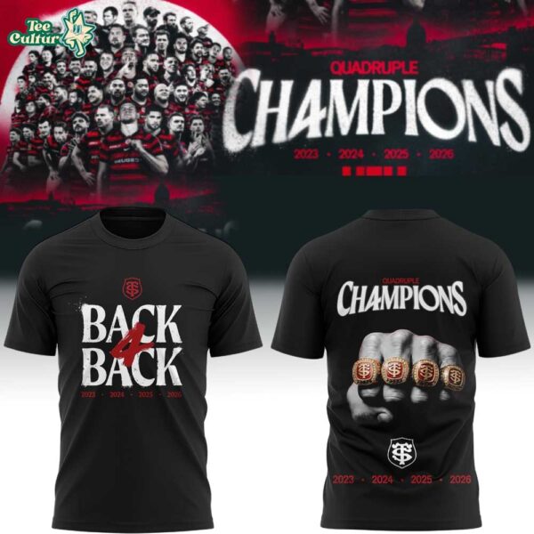 Stade Toulousain Rugby Back four Back Champions Shirt V2