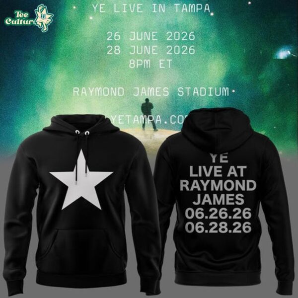Tampa 2026 Ye Live Concert Tour Raymond James Stadium Hoodie