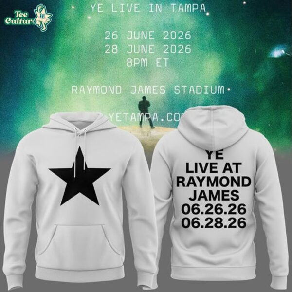 Tampa 2026 Ye Live Concert Tour Raymond James Stadium Hoodie by Teesculture.com