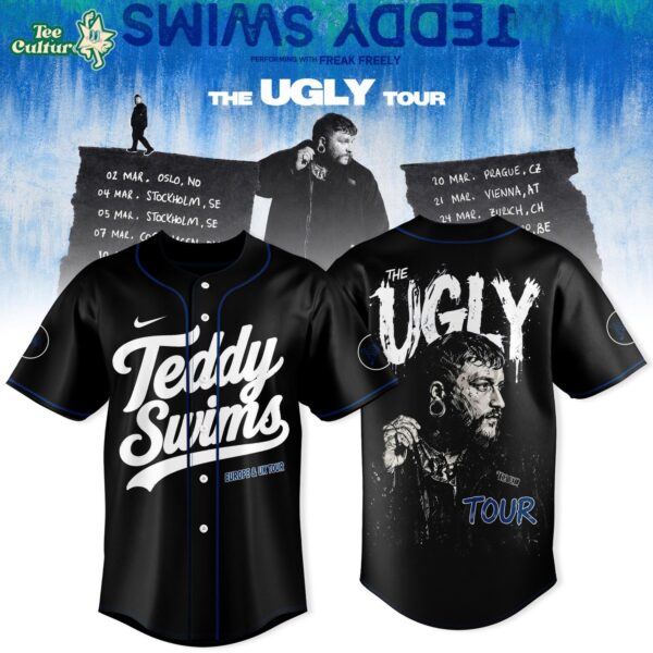 Teddy Swims The Ugly Europe & UK Tour 2027 Baseball Jersey Ver3
