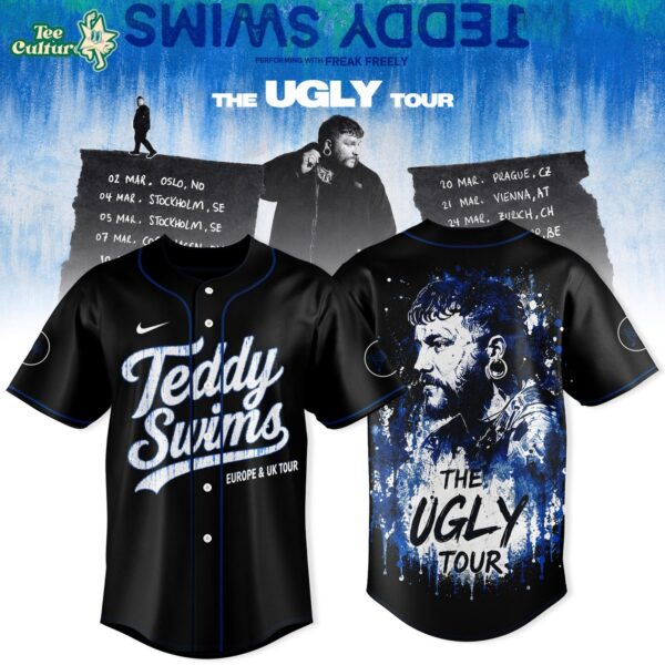 Teddy Swims The Ugly Europe & UK Tour 2027 Baseball Jersey Ver4