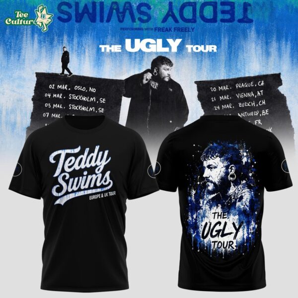 Teddy Swims The Ugly Europe & UK Tour 2027 Concert T-Shirt