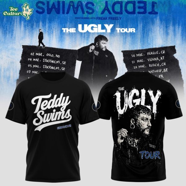 Teddy Swims The Ugly Europe & UK Tour 2027 Concert T-Shirt Ver2
