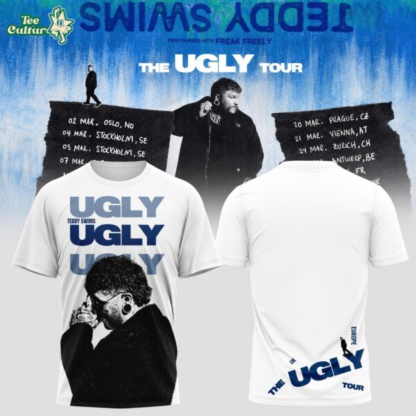 Teddy Swims The Ugly Europe & UK Tour 2027 Concert T-Shirt Ver3