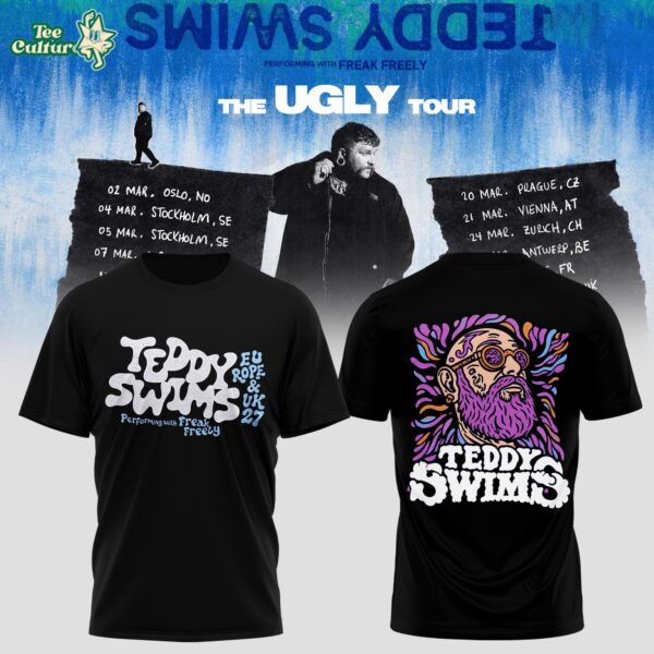 Teddy Swims The Ugly Europe & UK Tour 2027 Concert T-Shirt Ver4