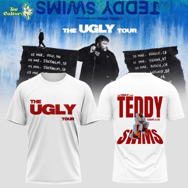 Teddy Swims The Ugly Europe & UK Tour 2027 Concert T-Shirt Ver5
