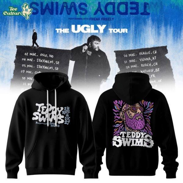 Teddy Swims The Ugly Europe & UK Tour 2027 Tour Hoodie Ver3