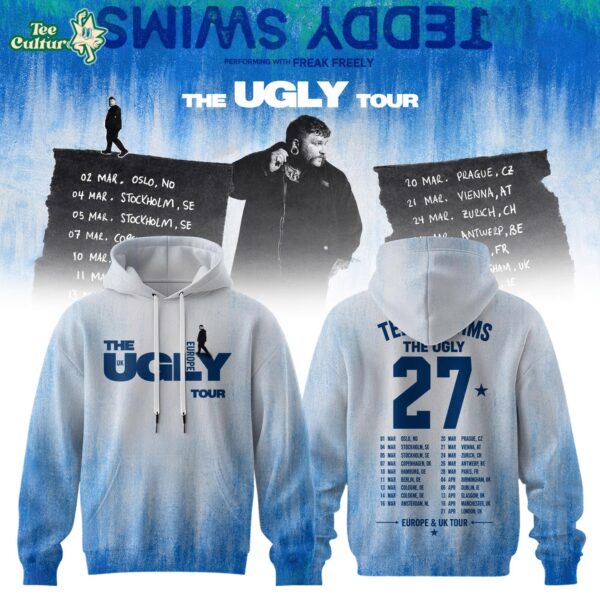 Teddy Swims The Ugly Europe & UK Tour 2027 Tour Hoodie Ver4