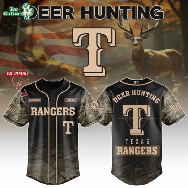 Texas Rangers Deer Hunting Limited Edition Baseball Jersey