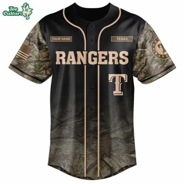 Texas Rangers Deer Hunting Limited Edition Baseball Jersey by Teesculture.com