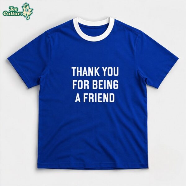 Tom Holland Blue Shirt Thank You For Being A Friend 2026 by Teesculture.com