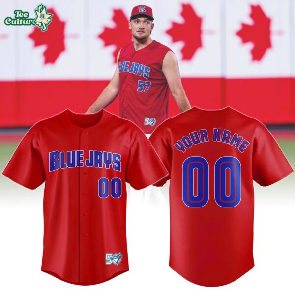 Toronto Blue Jays Canada Day Custom Name & Number Baseball Jersey