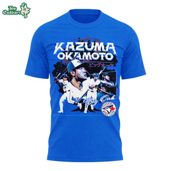 Toronto Blue Jays Kazuma Okamoto 7 Vintage Tshirt by Teesculture.com