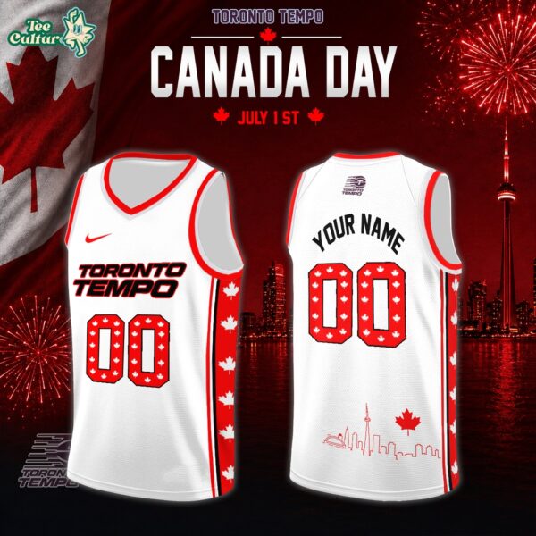 Toronto Tempo WNBA x Canada Day Edition Jersey Custom For Fans White