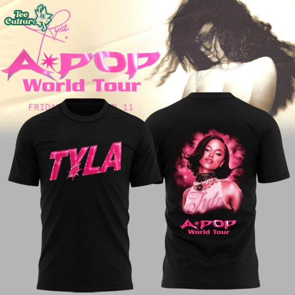 Tyla Apop World Tour Music Fan Graphic Tee