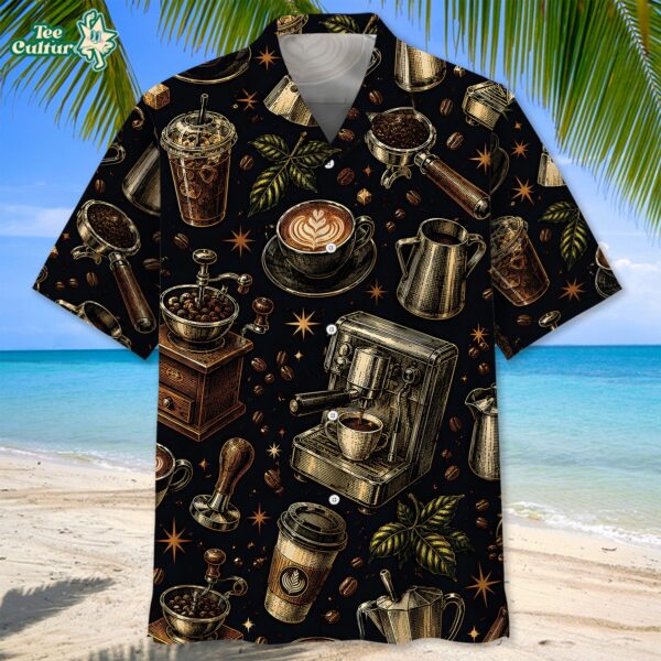 Vintage Barista Hawaiian Shirt by Teesculture.com