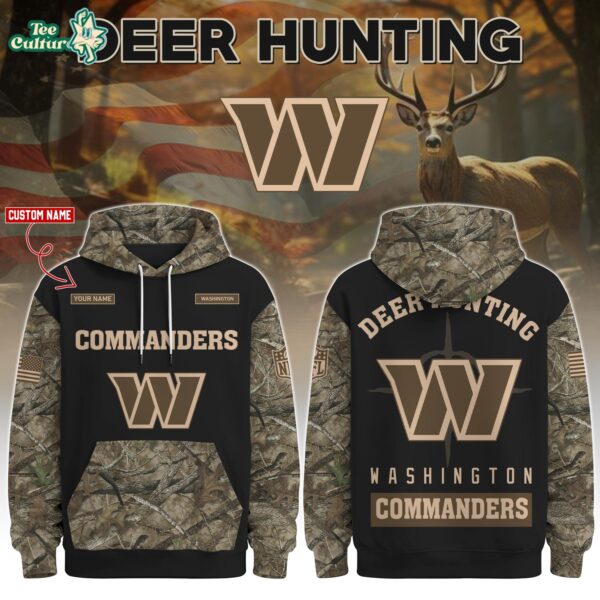 Washington Commanders Deer Hunting Limited Edition Hoodie – NFL Hunting Hoodie for Fans