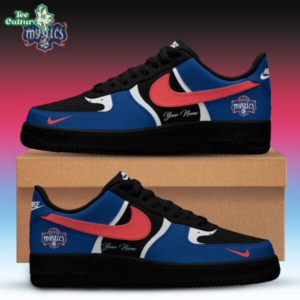 Washington Mystics WNBA x Back 2 Black Edition Nike Air Force 1 Low Custom Shoes for Fans