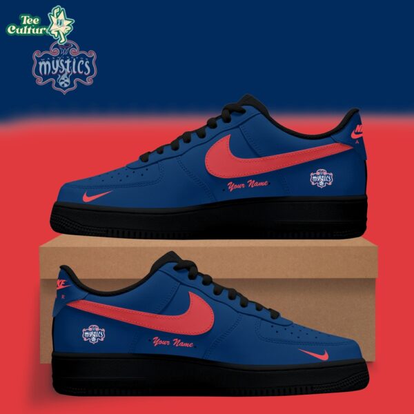 Washington Mystics WNBA x Back 2 Black Edition Nike Air Force 1 Low Custom Shoes for Fans V2