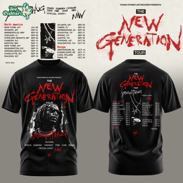 Young Thug - The New Generation World Tour 2026 Limited TShirt
