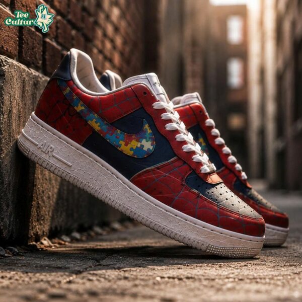 Autism Spider-Man Brand New Day Air Force 1 Sneakers