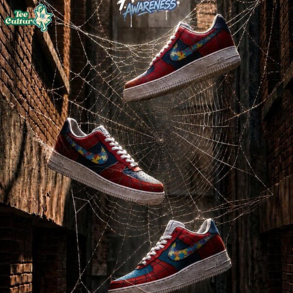 Autism SpiderMan Brand New Day Air Force 1 Sneakers by Teesculture.com