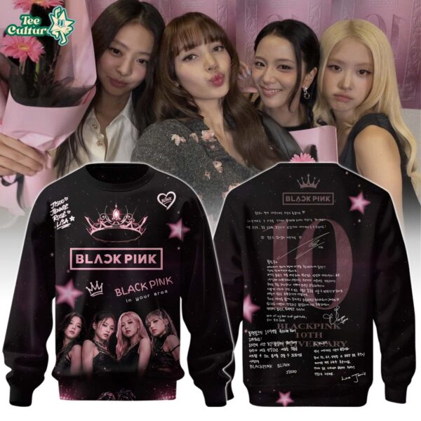 BLACKPINK Special 10th Anniversary Limited Edition Sweatshirt - K-Pop Anniversary Pullover