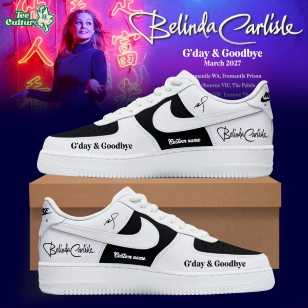 Belinda Carlisle G'day & Goodbye Australia Tour Nike Air Force 1 Limited Edition