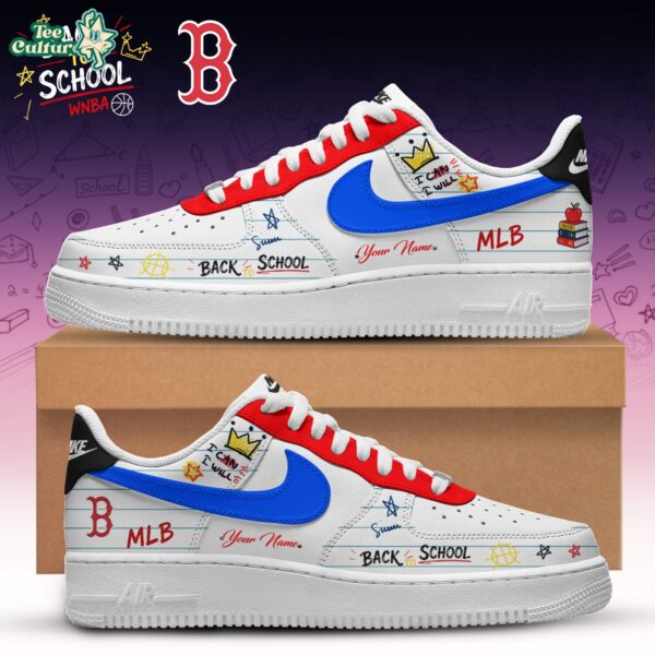Boston Red Sox MLB Team x Back To School Nike Air Force 1 Low Custom 2026