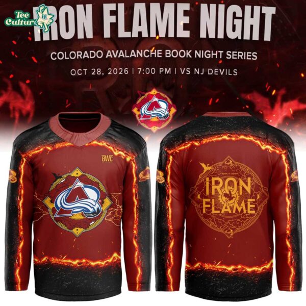 Colorado Avalanche Fourth Wing Night Book Night Series Hockey Jersey