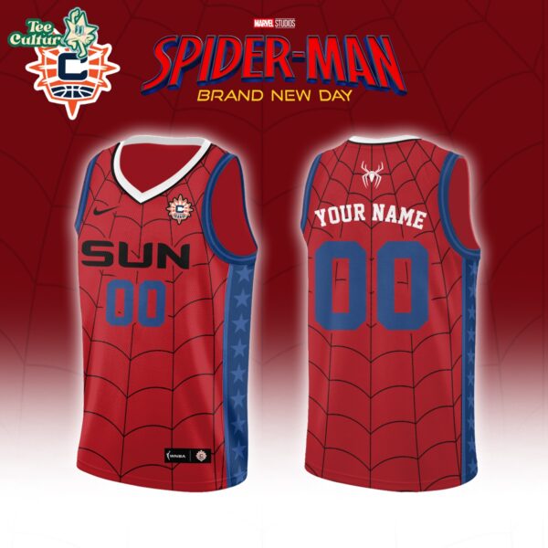 Connecticut Sun Spider-Man Brand New Day 2026 Basketball Jersey Limited Edition