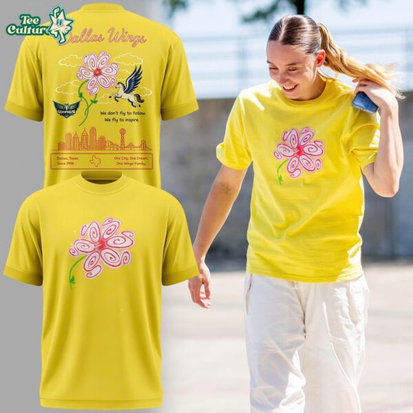 Dallas Wings S Flower Graphic T-Shirt 2026