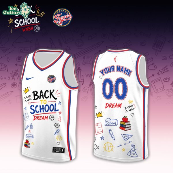 Indiana Fever WNBA Back To School 2026 Limited Edition White Jersey