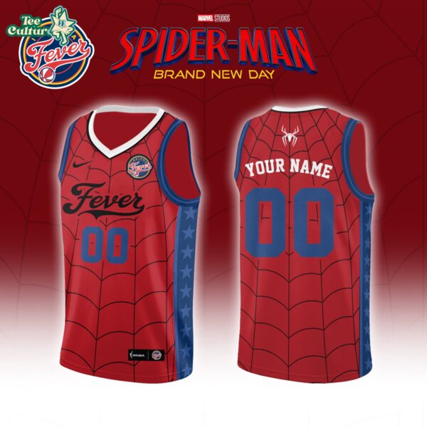 Indiana Fever X Spider-Man Brand New Day 2026 Limited Edition Basketball Jersey