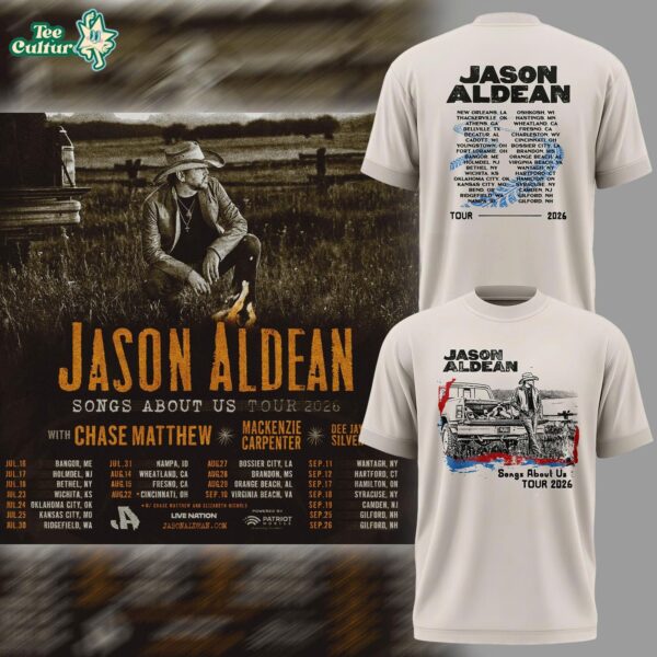 Jason Aldean 2026 Songs About Us Tour T-Shirt