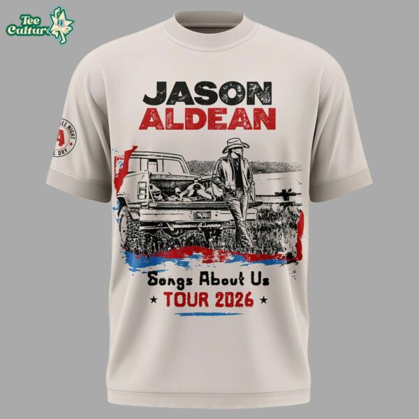Jason Aldean Songs About Us Tour 2026 TShirt by Teesculture.com