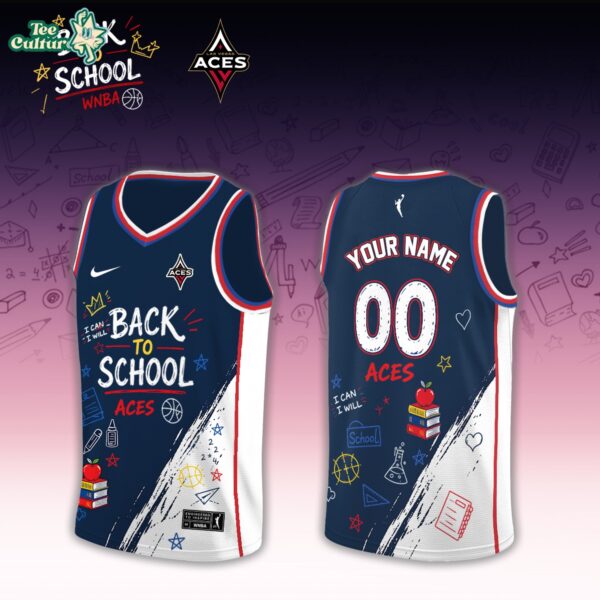 Las Vegas Aces WNBA Back To School 2026 Limited Edition Black Jersey
