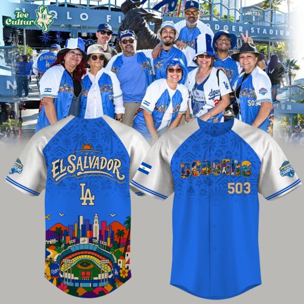 Los Angeles Dodgers 2026 Salvadoran Heritage Night Baseball Jersey