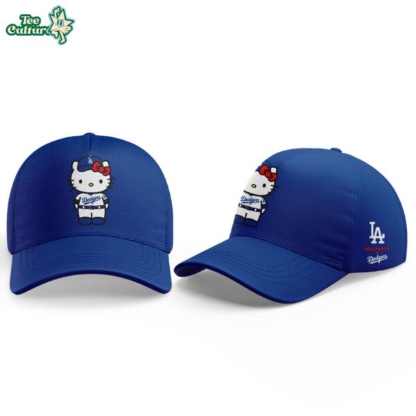 Los Angeles Dodgers Hello Kitty 2026 Edition Hoodie and Cap by Teesculture.com