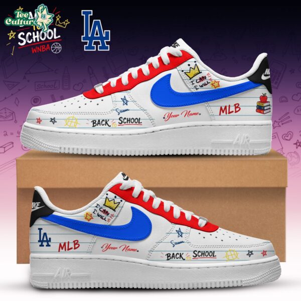 Los Angeles Dodgers MLB Team x Back To School Nike Air Force 1 Low Custom 2026